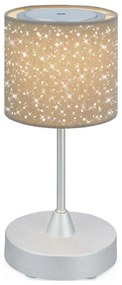 Brilo - LED tölthető asztali lámpa LOLE LED/3W/5V IP44 ezüst