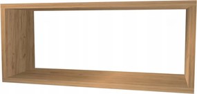 Akasztós könyvespolc, falra akasztható polc, craft tölgy, 70x30x20