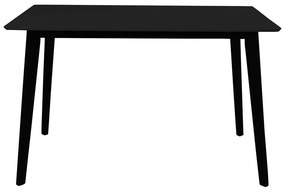 Étkezőasztal fekete asztallappal 70x120 cm Vojens – House Nordic
