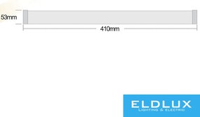 UNIVERSO fali lámpa 12w 720lm CCT 410×53mm fehér IP40