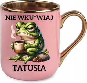 Bögre Elegáns Rózsaszín Ajándék Apák Napjára Születésnap Ünnep Csomagolás