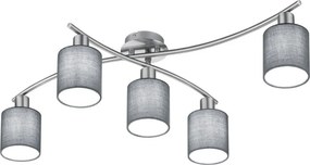 TRIO 605400511 GARDA Ernyős Mennyezeti Lámpa Ezüst, Szürke E14 IP20