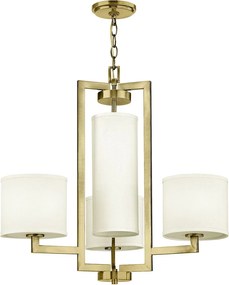 Hinkley lighting klasszikus csillár hampton fehér sárgaréz elshk-hampton4-bb