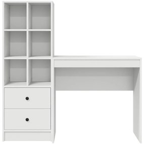 Tárolós Íróasztal Fehér MDF