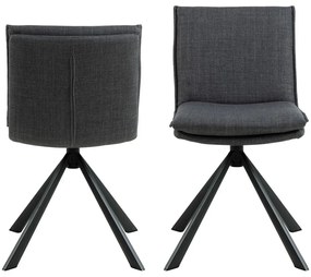 Sötétszürke étkezőszék Flynn – Actona