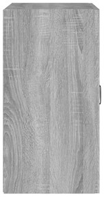 Szürke sonoma színű szerelt fa faliszekrény 60 x 31 x 60 cm