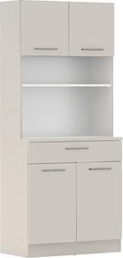 Négyajtós szekrény, kasmír, DOMIS NEW