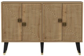 Konzolasztal Ahart - Sapphire Oak, Arany