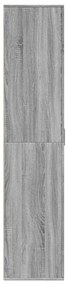 szürke sonoma színű szerelt fa cipősszekrény 80 x 39 x 178 cm