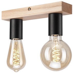 Felületre szerelhető csillár VITO OAK 2xE27/60W/230V tölgy