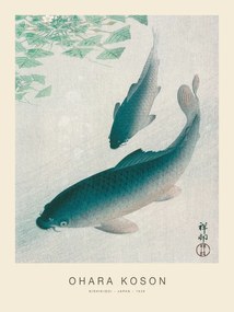 Reprodukció Nishikigoi, Two Koi Carp Fish (Special Edition) - Ohara Koson