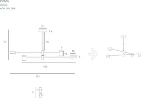 Függeszték Fekete MAXLIGHT P0406