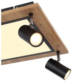 Globo 67306D2 - ULLA LED spotlámpa 4xGU10/5W + LED/24W/230V