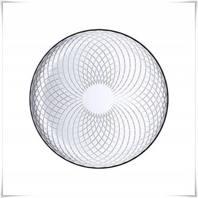 Nagy desszertes tányér, üveg tányéralátét D-30 cm