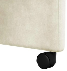 Kerekes Étkező Székek 2 pcs Krém 58 x 67 x 97 cm Bársony