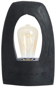 Matt fekete asztali lámpa (magasság 25 cm) Carini – Light &amp; Living