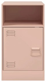 2 db rózsaszín acél éjjeliszekrény 34,5x39x62 cm
