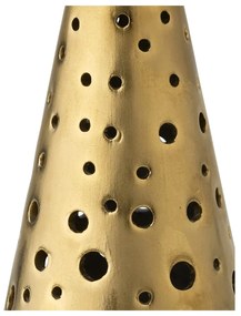 Nobili aranyszínű porcelán gyertyatartó, magasság 19 cm - Kähler Design