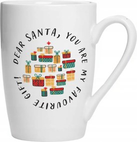 Karácsonyi bögre Mikulás Mikulásnapi Ünnepi Ajándék Fehér