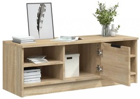 sonoma-tölgyszínű szerelt fa TV-szekrény 102 x 35,5 x 36,5 cm