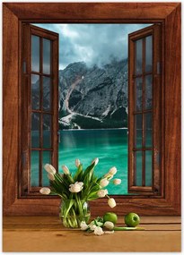 Poszterek 50x70 Hegyi tó Tájkép