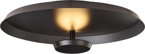 Modern mennyezeti lámpa matt fekete LED-del, 3 lépésben dimmelhető - Sombra