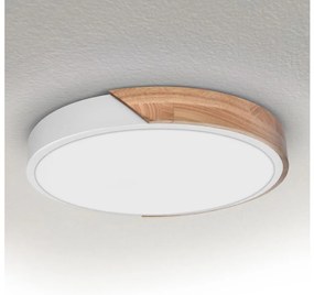 Brilagi - LED mennyezeti lámpa PILANA LED/24W/230V tölgy/fehér átm. 30 cm