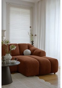 Terrakotta színű sarokkanapé (bal oldali-U alakú) Shell – Miuform