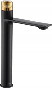 Fürdőszobai Mosdó Csaptelep Magas Valvex Lengyel Decor Black/gold Fekete