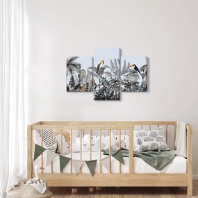 Kép - Illusztrált dzsungel (90x60 cm)