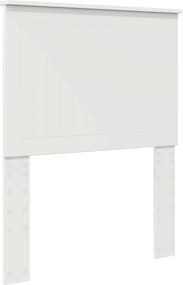 vidaXL Fejtámla fejtámlával Fehér 75 cm Faanyag