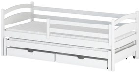 Gyerekágy 80 x 180 cm Tiana (ágyráccsal és tárolóhellyel) (fehér). 1012993