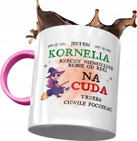 Rózsaszín Bögre Kornélia Barátnőknek Ajándék Nyomtatott Fotóval