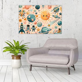 Kép - Darabok az űrből (90x60 cm)