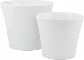 Fehér Kerámia Virágtartó Szett