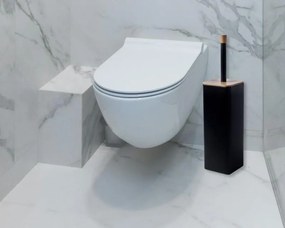 Erga Fonti, álló WC kefe, fekete-bambusz, ERG-YKA-PD.FONTI-BLK