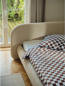 Világoskék gumis pamut lepedő 180x200 cm Oba – noo.ma