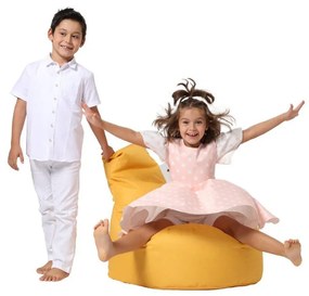 Sárga gyerek babzsákfotel Baton – Floriane Garden