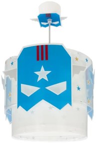 Dalber 61812 - Gyerek csillár KÉK HERO 1xE27/15W/230V