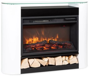 Klarstein Studio 10 Arc, elektromos kandalló, 1800 W, LED lángok, ventilátor, távirányító