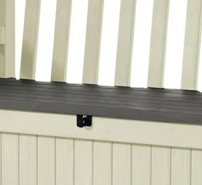 Keter Eden kerti tárolódoboz paddal, bézs, 265 l, 140 x 60 x 84 cm