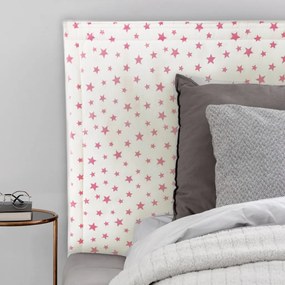 Falvédő gyerekszobába - fehér mályva csillagos