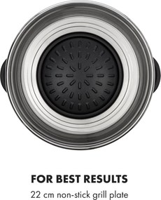 Klarstein Szechuan, hot pot és grill lemez, 5 l űrtartalom, 1350 W, 600 W, piros