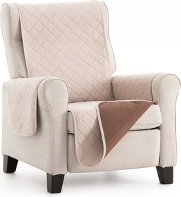 Ágytakaró vastag ülésvédő kétoldalas BÉZS/barna