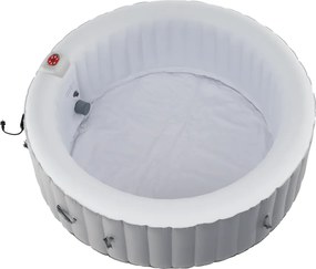 Felfújható pezsgőfürdő, fehér/szürke, 4-6 személy, 1000 l, KAMINO NEW TYP 2