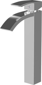 Mosdó Csaptelep Ezüst Asztali Magas Széles Kifolyócső Lépcsőzetes Csaptelep