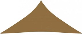 tópszínű HDPE napvitorla 160 g/m² 4,5 x 4,5 x 4,5 m