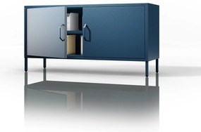 TV-szekrény lábakon ROSA, 1150 x 595 x 400 mm, Modern: sötétkék