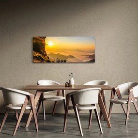 Egy völgy képe a reggeli ködben (120x50 cm)