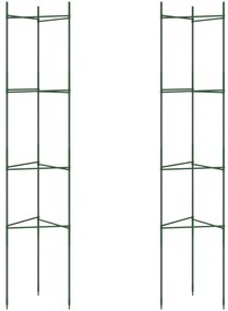 2 db acél és polipropilén paradicsomketrec 154 cm